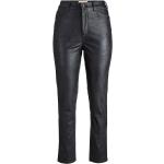 Jeans slim scontati casual neri XL in similpelle per Donna Jack Jones Berlin 