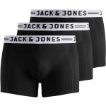 Boxer scontati neri 3 XL taglie comode di cotone lavabili in lavatrice per Uomo Jack Jones 