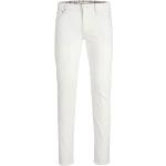Jeans slim scontati bianchi di cotone per Uomo Jack Jones 