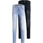 Jeans skinny scontati blu di cotone lavabili in lavatrice per Uomo Jack Jones 