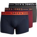 Boxer scontati rossi 6 XL taglie comode di cotone lavabili in lavatrice per Uomo Jack Jones Field 