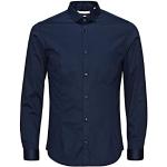 Camicie slim scontate casual blu navy M per Uomo Jack Jones 