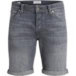 Pantaloncini scontati classici grigi XS di cotone di jeans per Uomo Jack Jones 