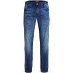 Jeans slim scontati blu M taglie comode di cotone lavabili in lavatrice per Uomo Jack Jones Tim 
