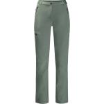 Pantaloni sportivi verdi S softshell antivento per Donna Jack Wolfskin 