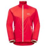Vestiti ed accessori rossi S softshell antivento impermeabili da ciclismo per Donna Jack Wolfskin 
