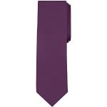 Jacob Alexander Solid Color Men's Regular Tie - Eggplant Purple
