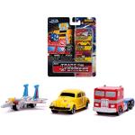 Jada Toys Transformers 253111005 - Trasformatori Nano da collezione Die-cast Optimus Prime, Starscream, G1 Bumblebee VW Beetle, set di auto giocattolo, 4 cm, a partire da 8 anni