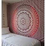 Jaipur Grande Ombre Mandala Tapestry, Boemia Biancheria da letto della regina, Hippie Arazzi, appeso a parete indiana, Boho picnic della coperta del tiro, Gypsy Dormitorio Decor