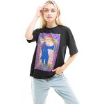 Janis Joplin Trippy T-Shirt, Black, Medium Donna