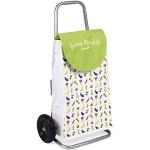 Janod - Green Market Shopping Trolley for Children - Shopping Pretend Play - For children from the Age of 3, J06575, Green and White