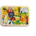 Puzzle di legno a tema animali per bambini zoo per età 2-3 anni Janod 