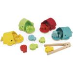 Janod Colour Sorting Game Whale attività giocattolo a incastro in legno 2-5 y 17 pz