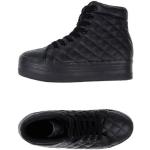 Sneakers alte nere numero 40 in tessuto tinta unita con stringhe per Donna Jeffrey Campbell JC PLAY 