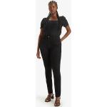 Jeans neri di pelle sostenibili a vita alta per Donna Levi's 721 