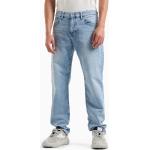 Jeans blu chiaro di cotone per Uomo Giorgio Armani Exchange 