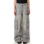 Jeans cargo grigi 7 XL in denim per Donna Elisabetta Franchi 