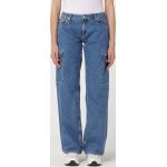 Jeans cargo blu 7 XL in denim per Donna 