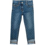 Jeans scontati vintage di cotone con strass per bambina Monnalisa di Monnalisa.com 