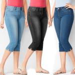 Jeans neri 3 XL taglie comode di cotone lavabili in lavatrice a vita alta per Donna 