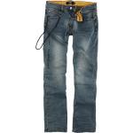 Jeans blu di cotone slavati per Uomo Black Premium by EMP 