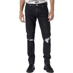 Jeans neri di cotone per Uomo Wrangler Larston 