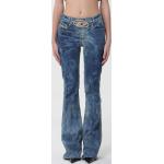 Jeans blu 7 XL in denim con strass per Donna Diesel Denim 