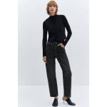 Jeans neri S di cotone a vita alta per Donna Mango 