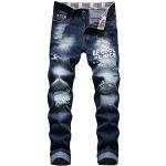 Bermuda jeans neri XXL taglie comode per l'estate per Uomo 