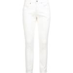 Jeans bianchi di cotone a vita bassa Dondup George 