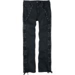 Jeans gotici neri di cotone per Uomo Gothicana 