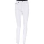 Jeans elasticizzati scontati bianchi S di cotone per Donna Freddy 