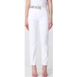 Jeans scontati casual bianchi 7 XL di cotone con strass a vita alta Liu Jo Jeans 