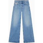 Jeans azzurri di cotone a vita bassa per Donna Diesel 