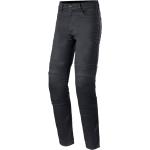 Jeans neri di cotone da moto Alpinestars Tech 