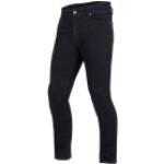 Jeans classici neri XXL taglie comode di policotone da moto per Uomo Bering Time 