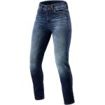 Jeans blu L da moto per Donna Rev'it 