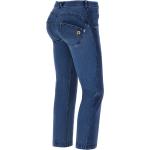 Jeans cropped scontati blu scuro S in denim per Donna Freddy WR.UP 