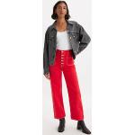 Jeans scontati rossi a vita alta per Donna Levi's 