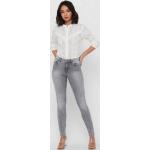 Jeans skinny grigi di cotone per Donna Only 