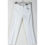 Jeans slim scontati bianchi di cotone per Donna Guess Jeans 