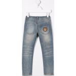 Jeans slim scontati blu XL per Donna Moschino Kids 
