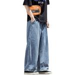 Jeans elasticizzati da lavoro neri XXL taglie comode impermeabili per Uomo Generico 