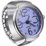 Anelli eleganti al quarzo blu in acciaio inox con orologio per Uomo JewelryWe 