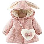 Giacche  rosa di cotone a tema coniglio manica lunga da sci per neonato di Amazon.it 