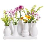 Vasi bianchi in ceramica per fiori 11 cm 