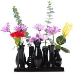 Vasi neri in ceramica per fiori 11 cm 