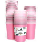 Bicchieri rosa di carta monouso 60 pezzi da acqua 