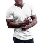 Magliette & T-shirt eleganti bianche XL taglie comode traspiranti con scollo a V lavabili in lavatrice mezza manica con scollo rotondo per Uomo Valentino Rossi 