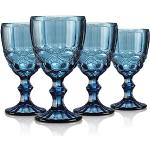 Bicchieri 300 ml blu di vetro 4 pezzi da vino bianco per 6 persone 